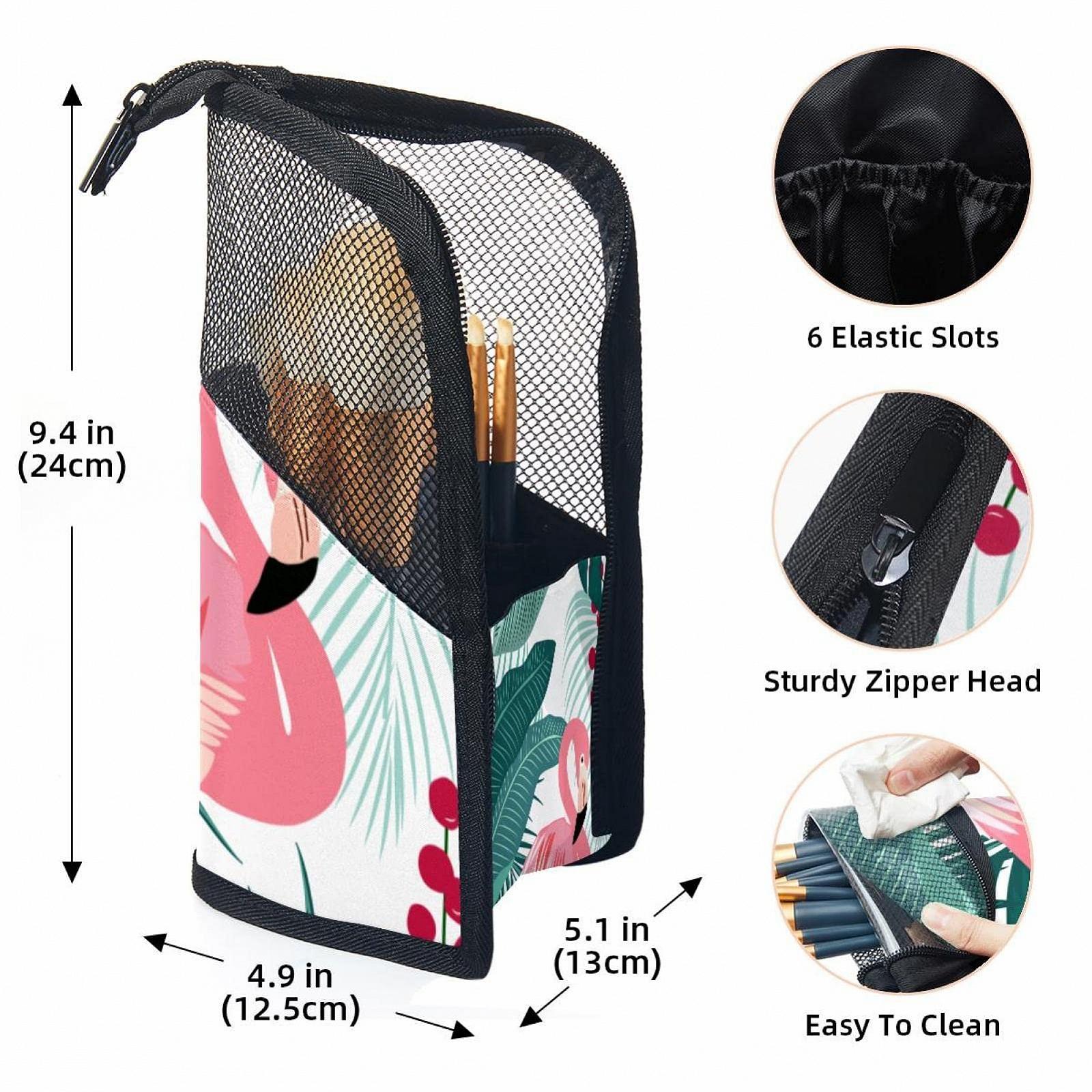 Набор кистей для макияжа Blätter Flamingo Tropical, 12 штук, в чехле, фото №3