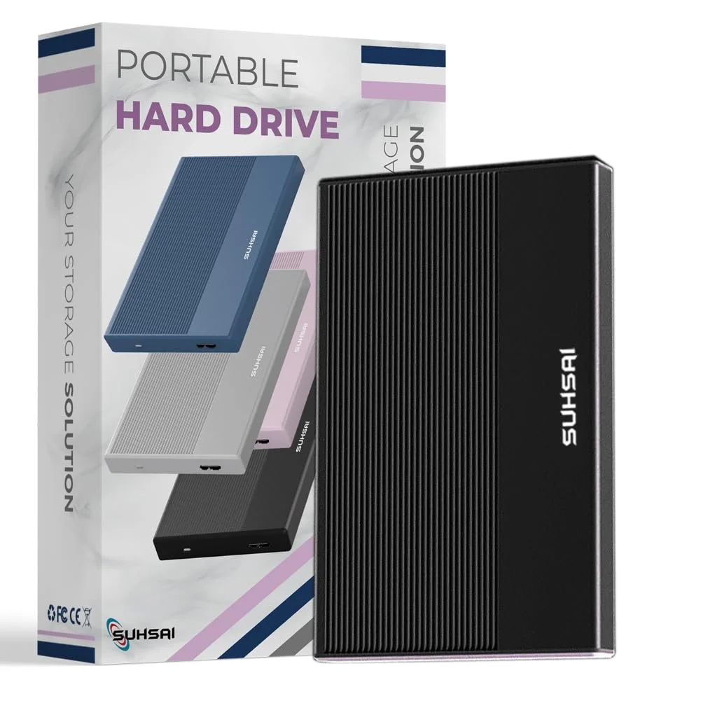 Внешний жесткий диск SUHSAI 320GB USB 3.0 Black, фото №1