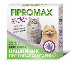 Ошейник противопаразитарный FIPROMAX БИО для кошек и мелких собак 35 см - Фото 1