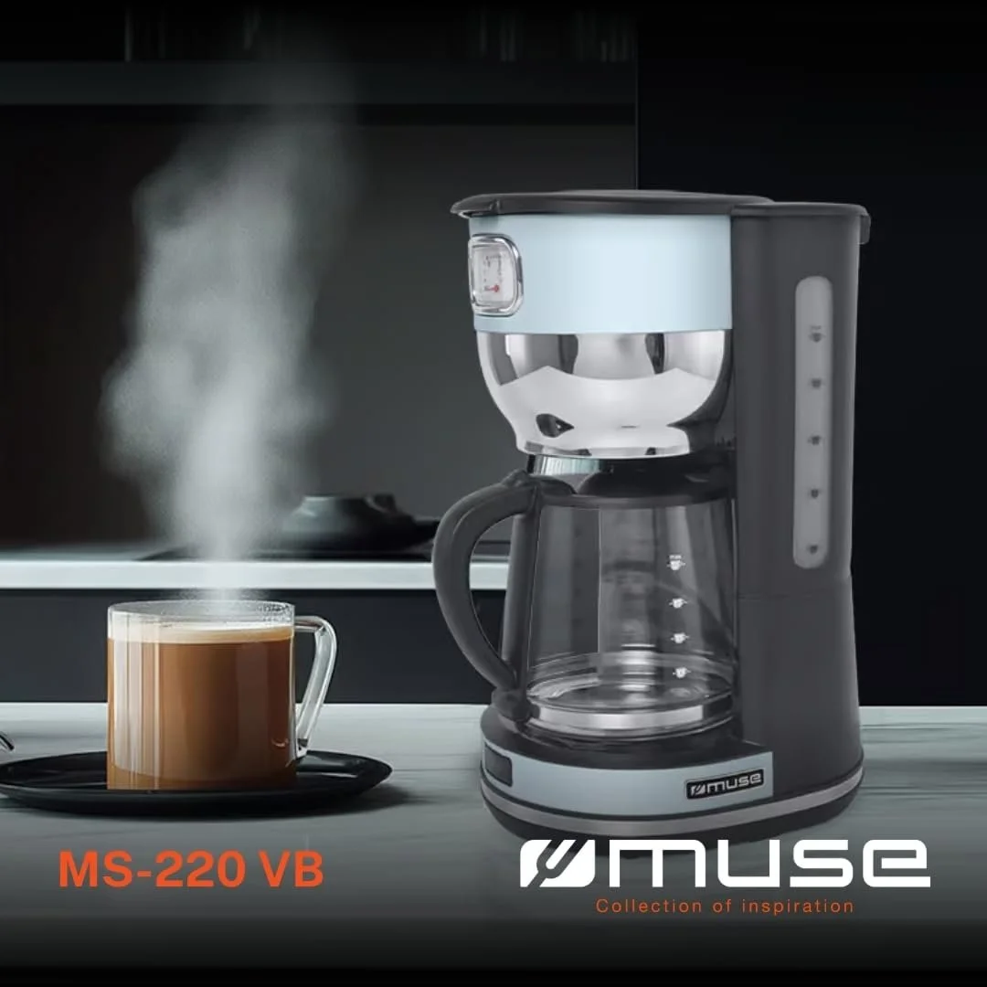 Кофеварка капельная Muse MS-220 VB Retro 1.4 л, фото №2