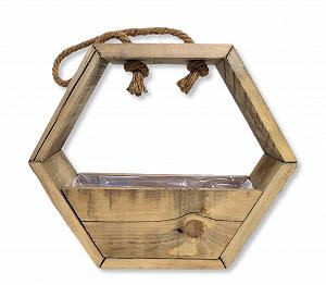 Підвісний кошик Дерев'яний Натуральний коричневий 36 x 50 см - Фото 1