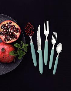 Набір столових приборів Tramontina IPANEMA 23398-288, нержавіюча сталь, блакитний, 30 предметів ціна на synthetic.ua - Фото 1 Набір столових приборів Tramontina IPANEMA 23398-288, нержавіюча сталь, блакитний, 30 предметів synthetic.ua - Фото 1