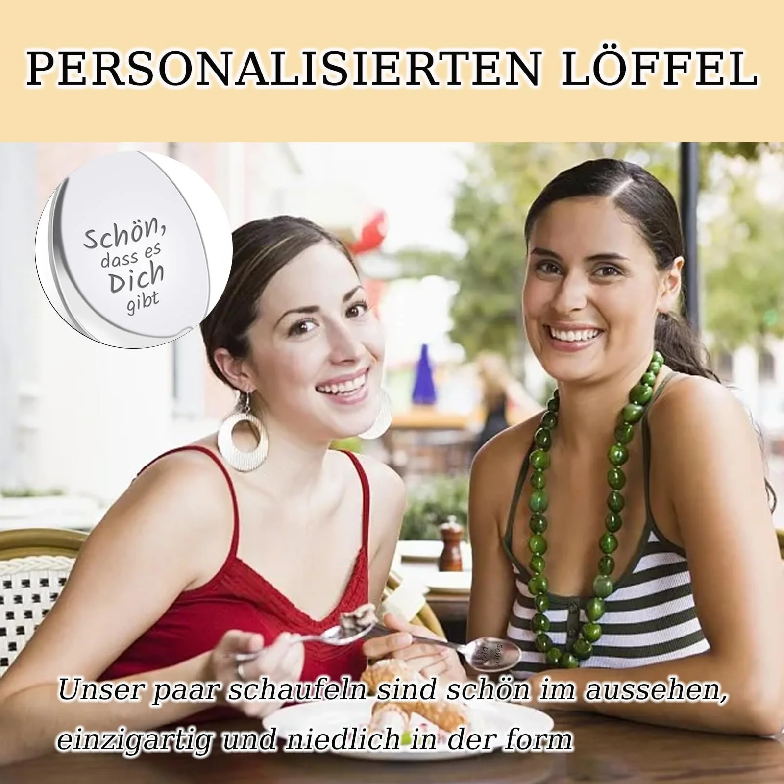 Ложка для кави з гравіюванням (2 шт.), фото №4