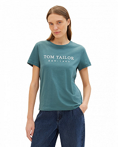Футболка Tom Tailor 1041288-10697 Зеленый XS - Фото 1
