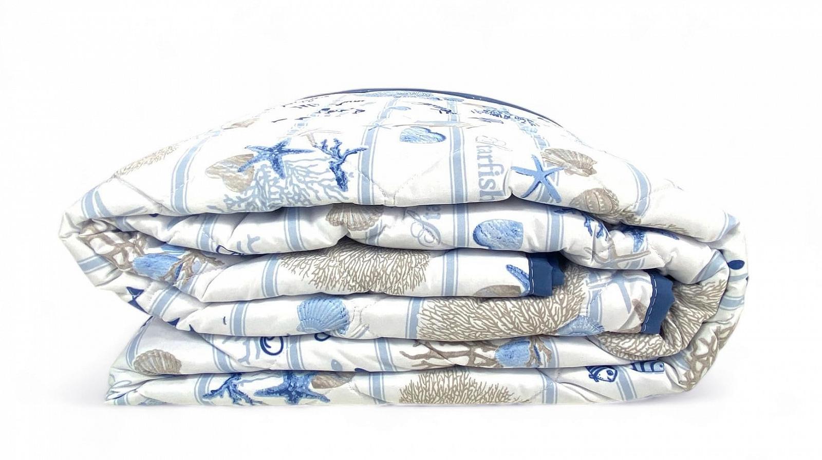 Стьобане покривало Tex family з бантом / Морськими та кораловими мотивами та мушлями / У смугастій основі / Двоспальне, фото №4 Стьобане покривало Tex family з бантом / Морськими та кораловими мотивами та мушлями / У смугастій основі / Двоспальне, фото №4