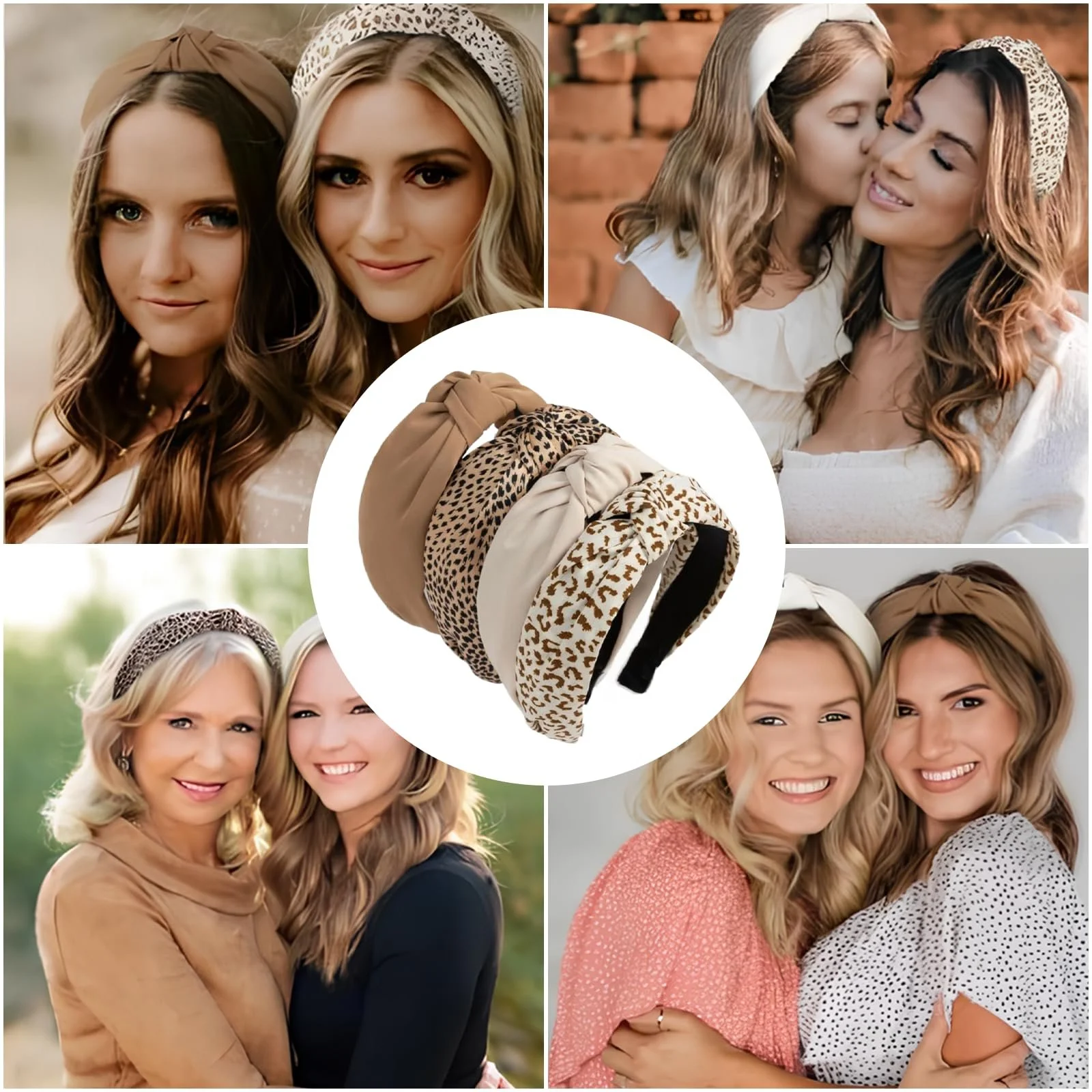 Набір обручів на голову жіночих широких,нековзні, фото №7