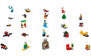 Конструктор Лего LEGO City 60155 Новогодний календарь 2018 год synthetic.ua - Фото 1