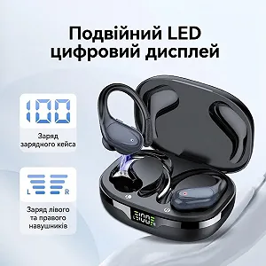Беспроводные наушники CASCHO BX17 / Bluetooth 5.3 / ENC / SBC / AAC / Влагозащита IPX7 / Быстрая зарядка / До 60 часов работы от кейса / Черные цена на synthetic.ua - Фото 1 Беспроводные наушники CASCHO BX17 / Bluetooth 5.3 / ENC / SBC / AAC / Влагозащита IPX7 / Быстрая зарядка / До 60 часов работы от кейса / Черные synthetic.ua - Фото 1