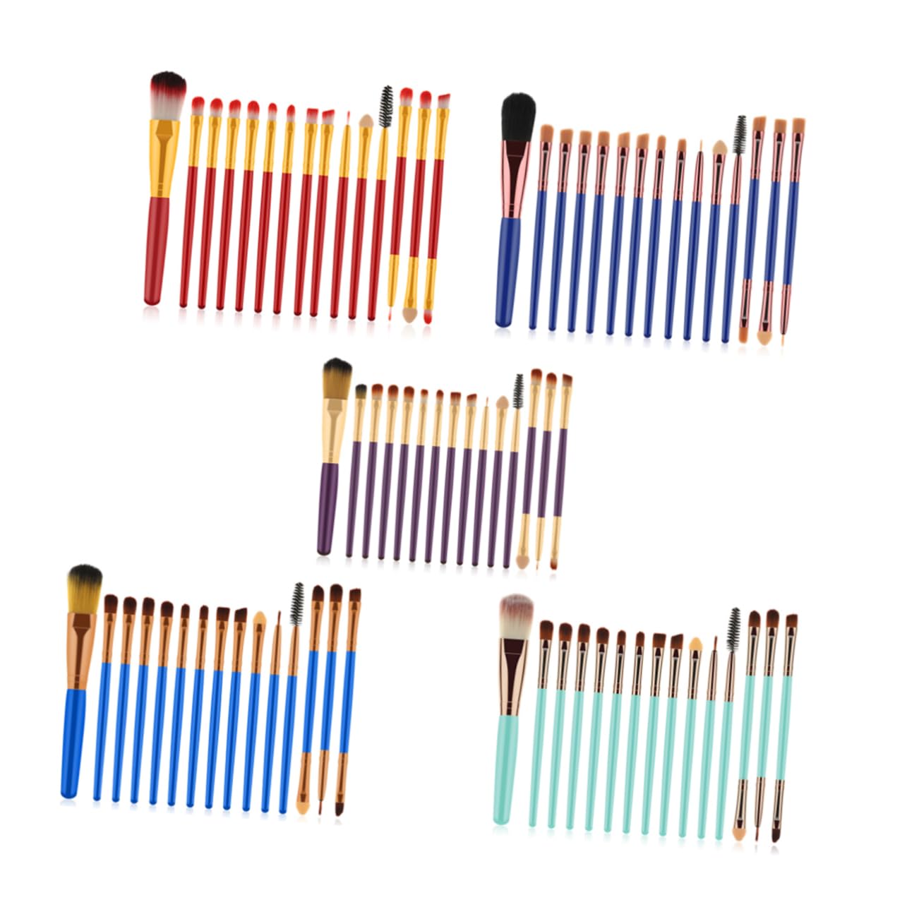 Набор кистей Angoily 30 Stk Пудра Профессиональный макияж Бамбук, фото №7