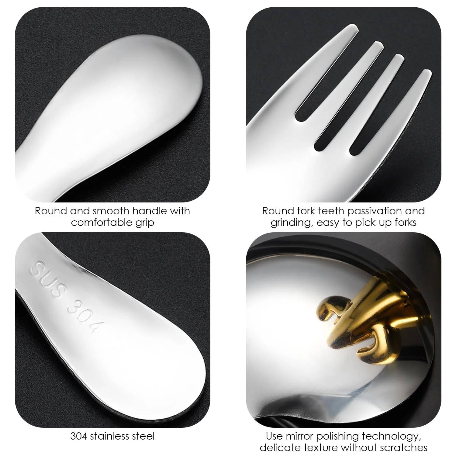 Ложка кругла коротка Sky, 3 шт., фото №3