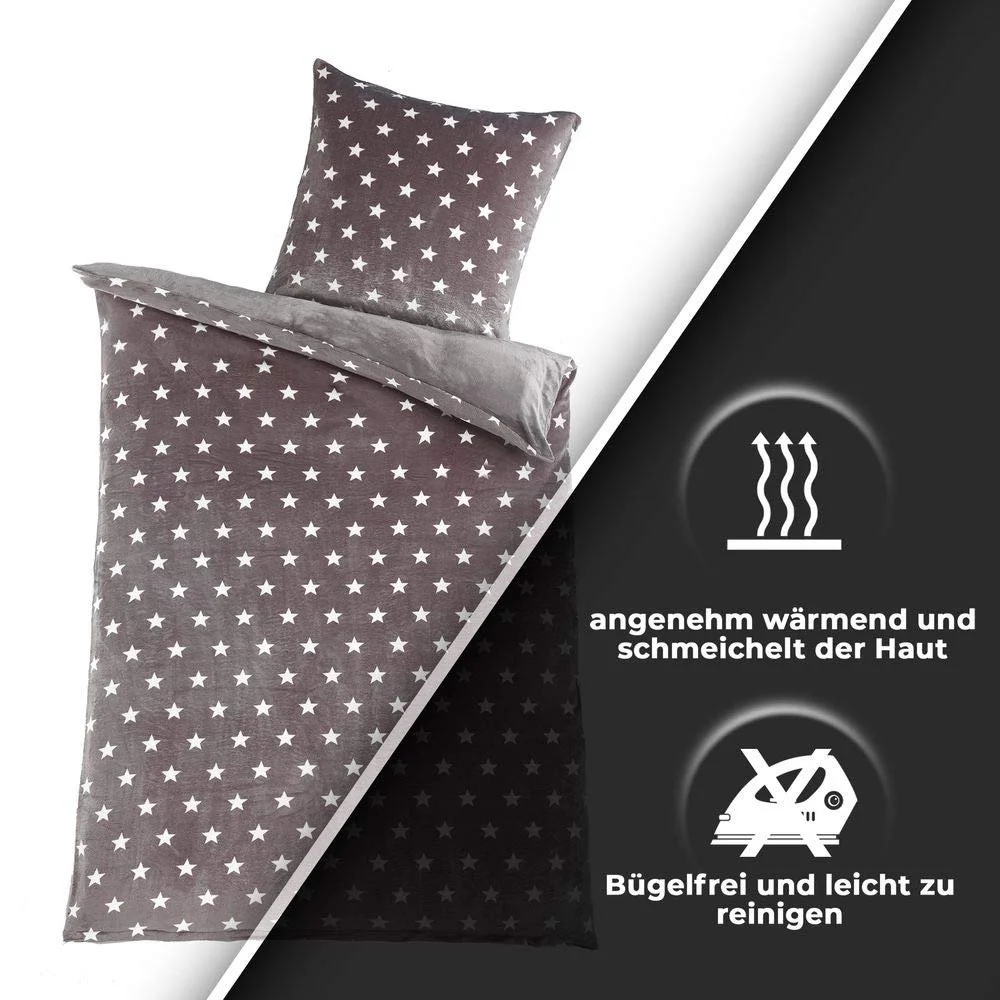 Постільна білизна плюшева двостороння зимова Stars Nicky Teddy Cashmere Touch, фото №4