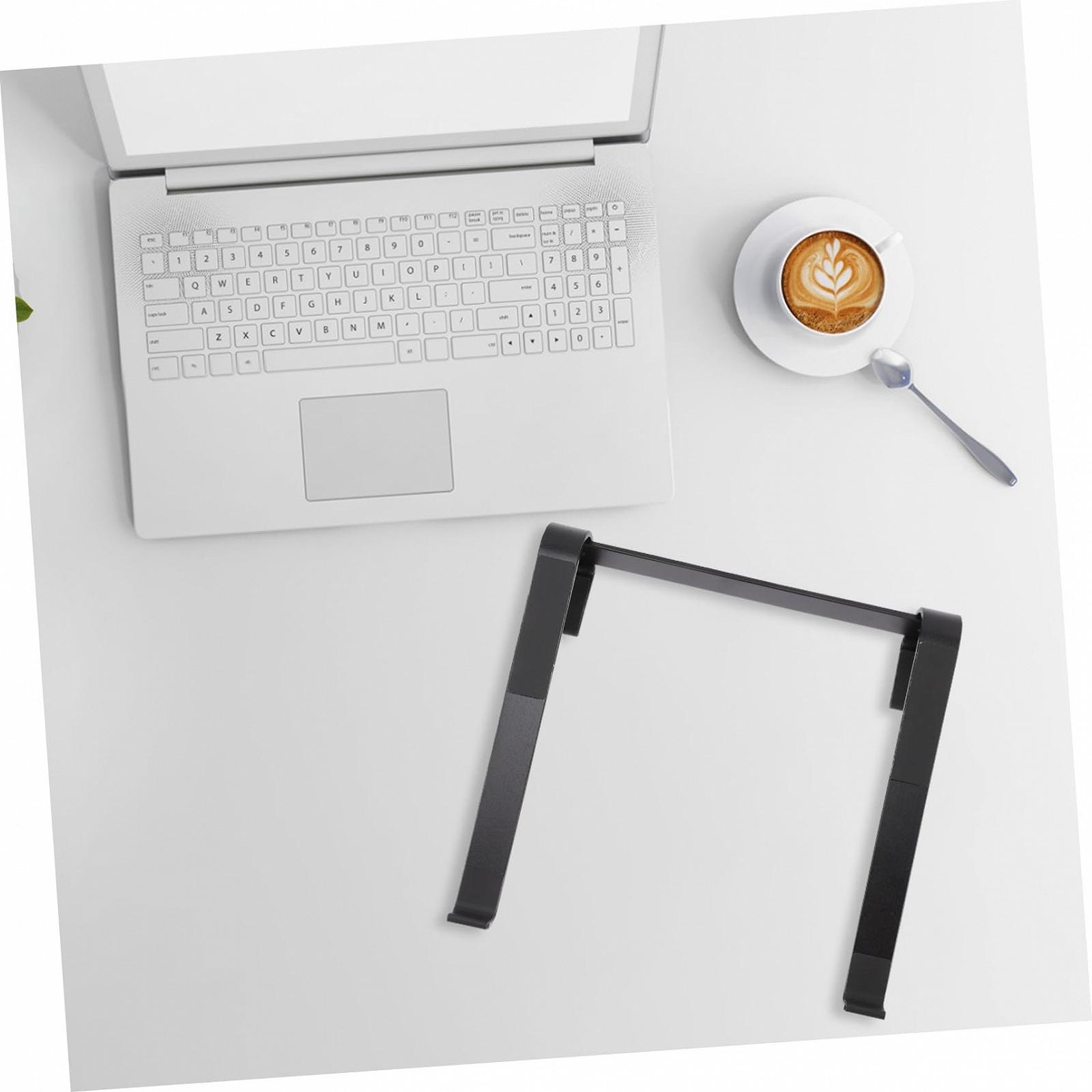 Підставка для ноутбука з алюмінієвого сплаву, регульована по висоті, ергономічний дизайн для покращення постави, фото №3