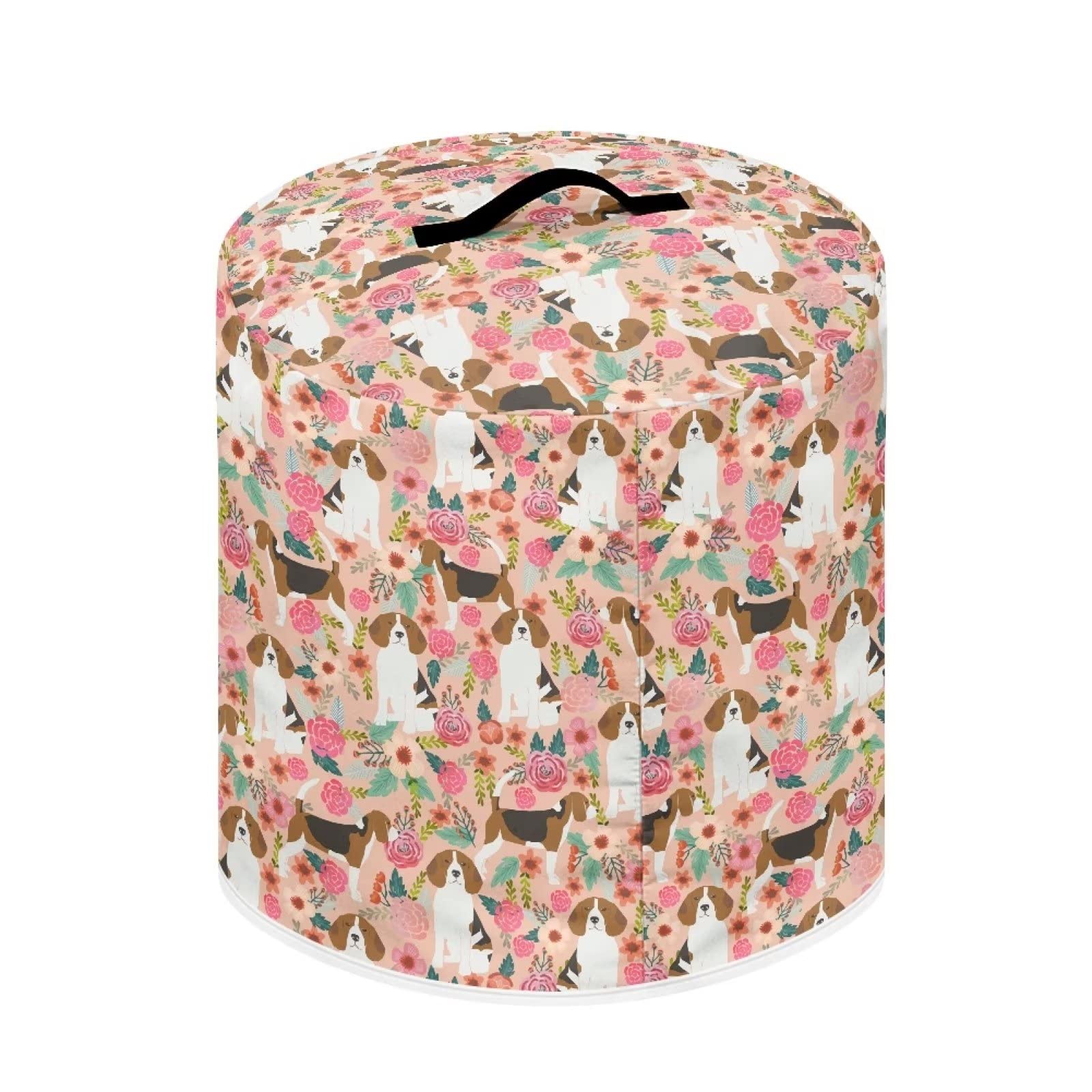Чехол ZIATUBLES Slow Cooker Beagle Dog Floral Pattern 3 Quart, фото №2