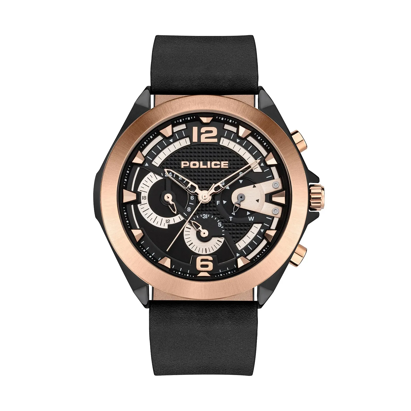 Годинник Police Чоловічий Аналоговий Кварцовий PEWJF2108740 зі шкіряним ремінцем, фото №1 Годинник Police Чоловічий Аналоговий Кварцовий PEWJF2108740 зі шкіряним ремінцем, фото №1