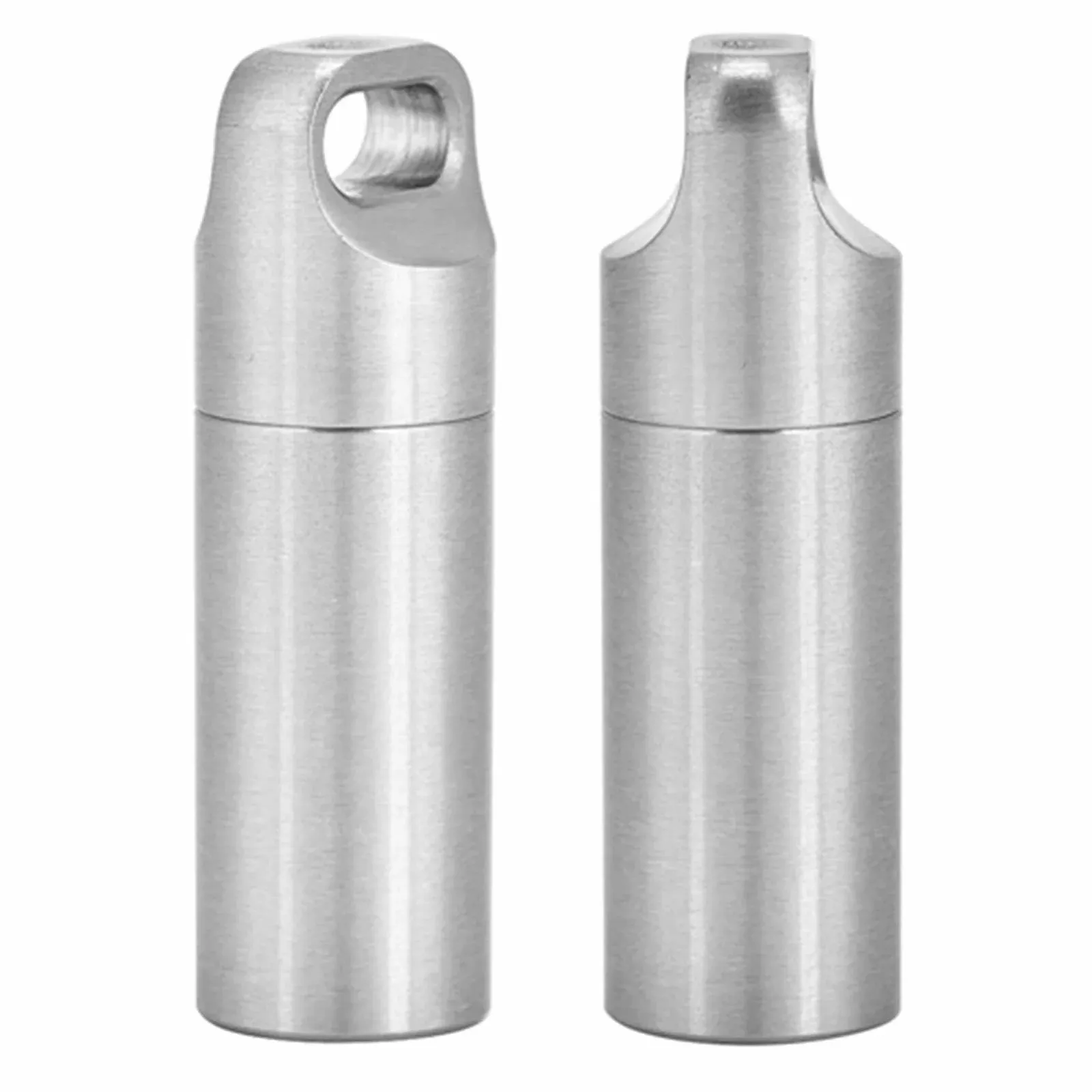 Держатель для таблеток-брелок, бутылка для выживания, водонепроницаемый контейнер для лекарств из нержавеющей стали для кемпинга (M), фото №7