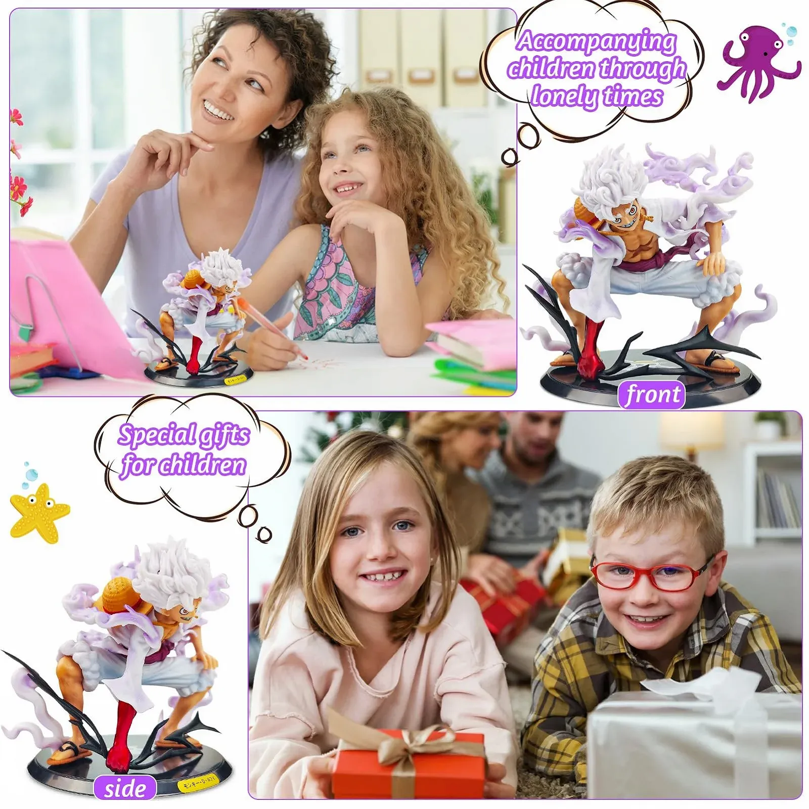 Фигурка BGTLJKD One Piece Luffy Gear 5 17 см, фото №7