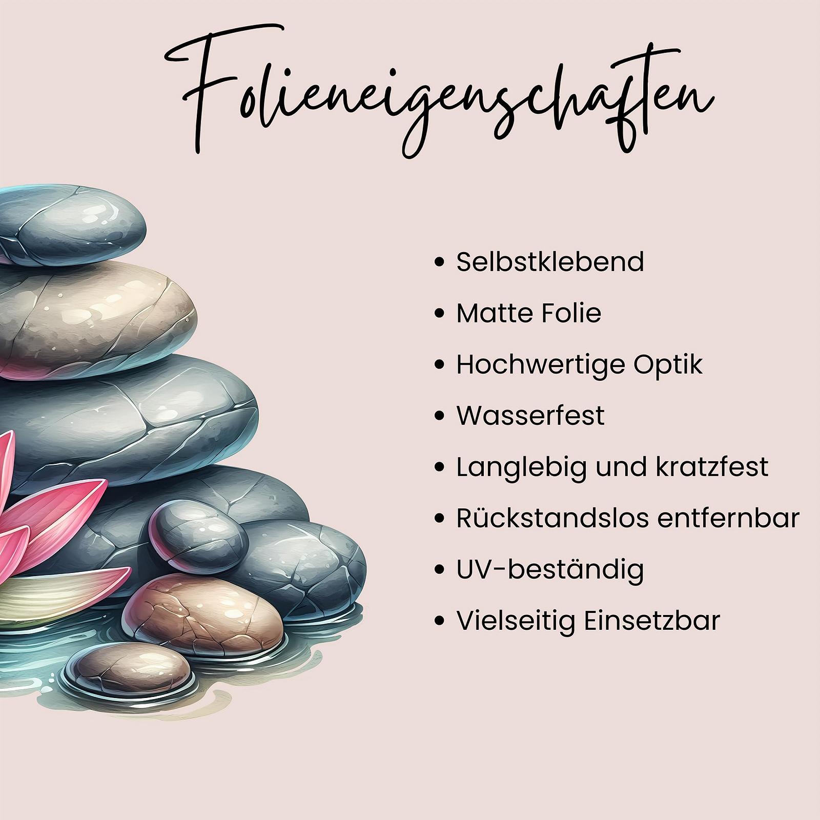 Наклейка на стіну GRAZDesign Йога Фен-шуй Wellness Stones 114 x 80 см, фото №3