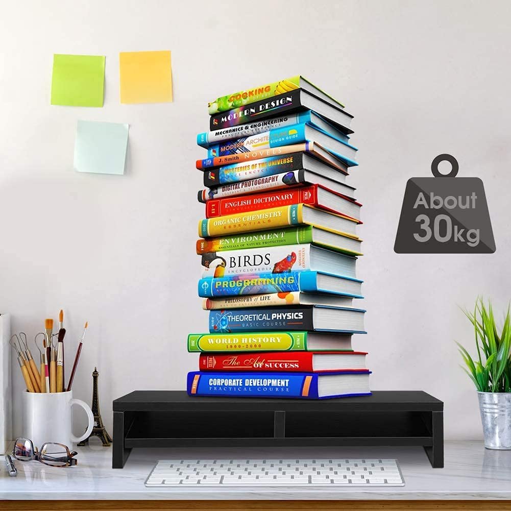 Підставка для екрана Чорний, ергономічна для ноутбука, принтера, комп'ютера, блокнота, 50 x 20 x 11.7 см, фото №3