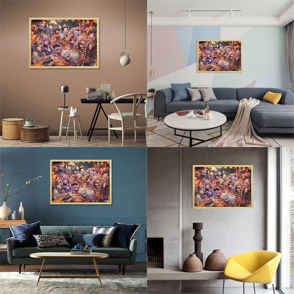 Картонный пазл Genshin Impact 1000 деталей 26 x 38 см, фото №4