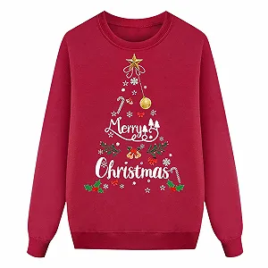 Кофта Generisch Рождественский принт с длинным рукавом, трехкомпонентный семейный комплект с капюшоном, детский стиль - Фото 1