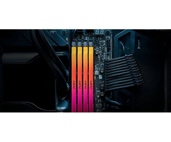 Kingston Пам'ять ПК DDR5 32GB KIT Renegade RGB KF564C32RSAK2-32, фото №10
