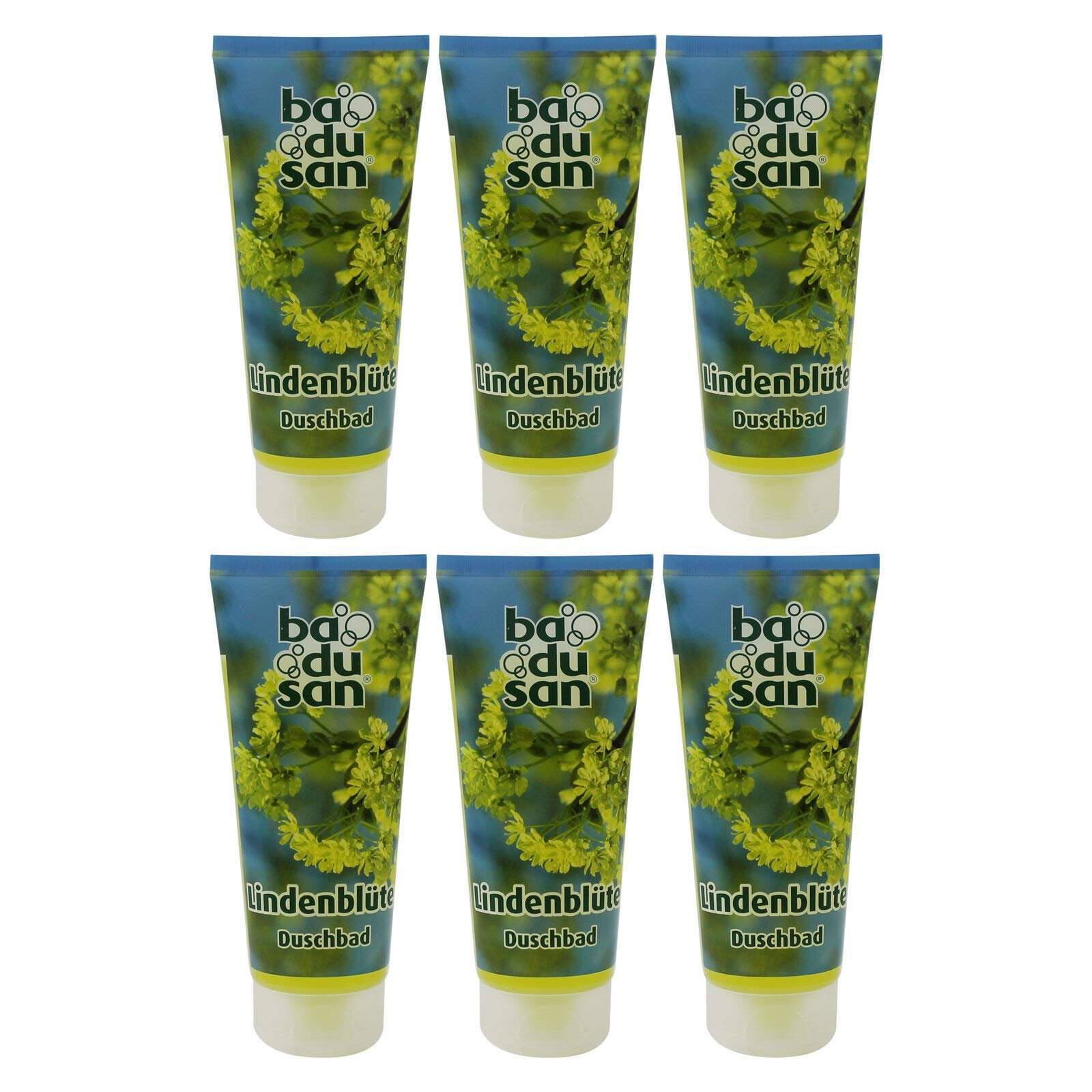 Гель для душу Badusan Lime Blossom 6 x 200 мл упаковка з 6 тюбиків, фото №1