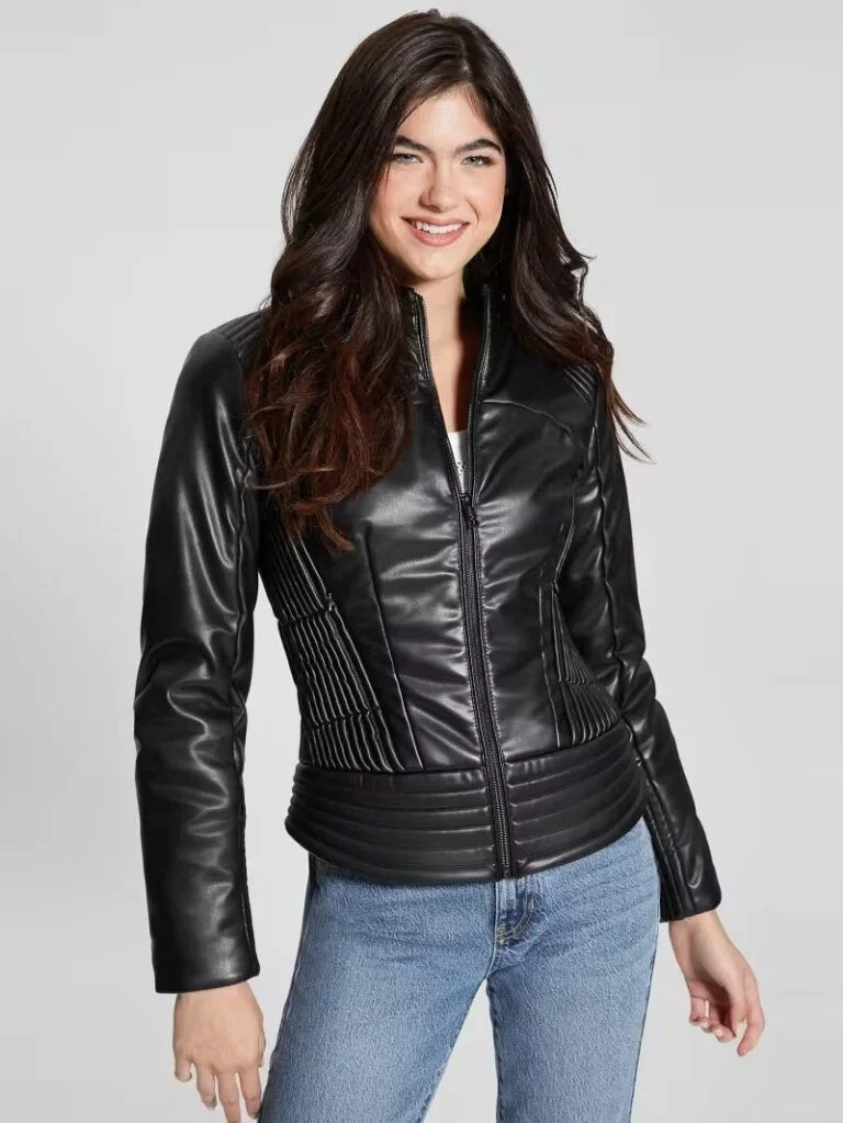 Жіноча куртка GUESS Lea Corset W4RL12WFWT0 Black - S, фото №1