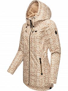 Куртка-парка Ragwear Zuzka Ikat Легкая Женская Переходная Водонепроницаемая с принтом и большим капюшоном synthetic.ua - Фото 1