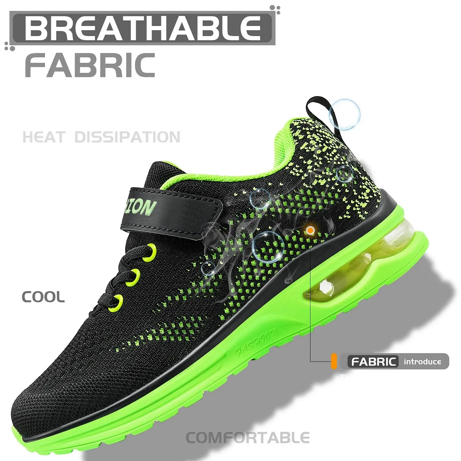 Кроссовки ASHION Детские кроссовки для мальчиков Детская обувь Сетчатые дышащие кроссовки для бега на открытом воздухе, фото №3