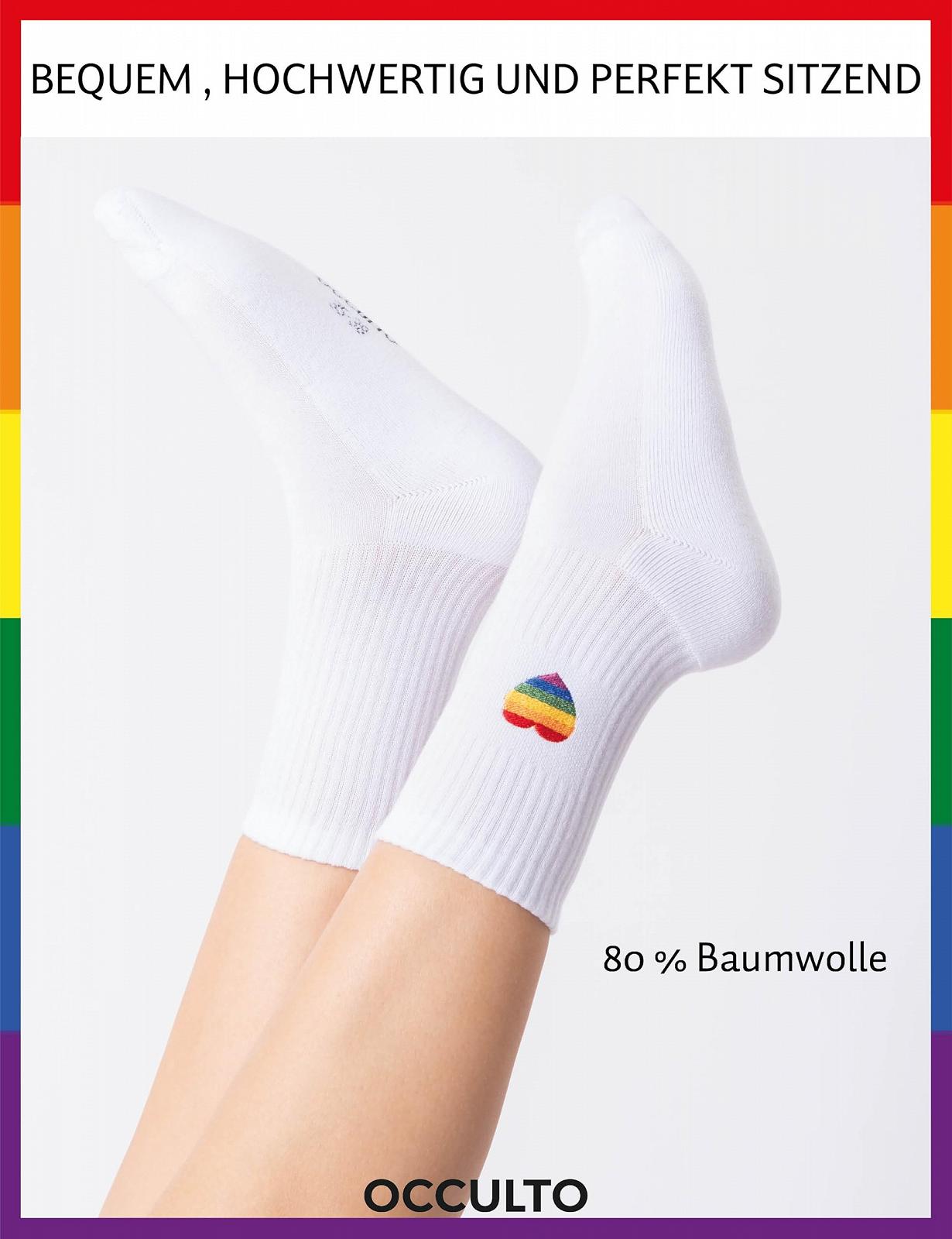 Носки теннисные Occulto Мужские и Женские LGBTQ Набор из 3 (Модель: Pride), фото №4