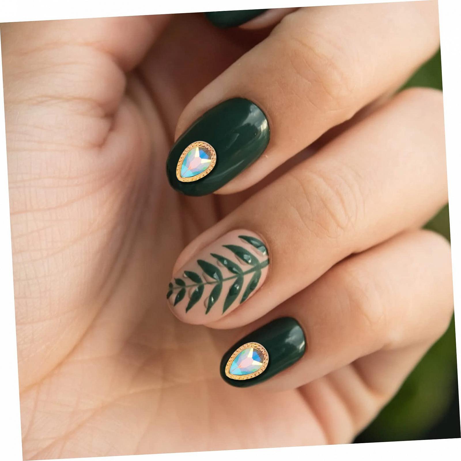 Украшения для ногтей CANIGHT Каплевидной формы Рождественские Самоцветы для ногтей Самоцветы для ногтей Кристаллы для ногтей Наклейки для ногтей Ювелирные изделия для тела Сплав Золотой, фото №7