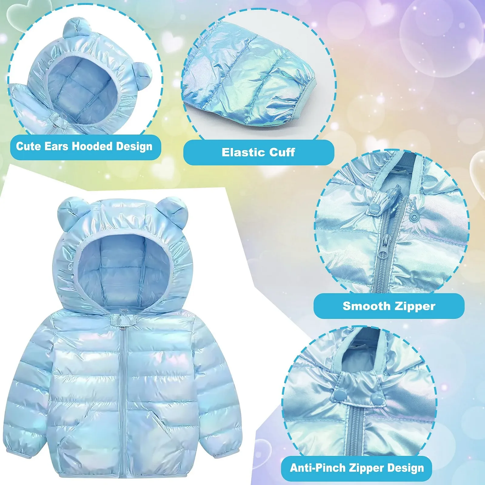 Куртка Baogaier Детская Зимняя с Капюшоном Водонепроницаемая., фото №4