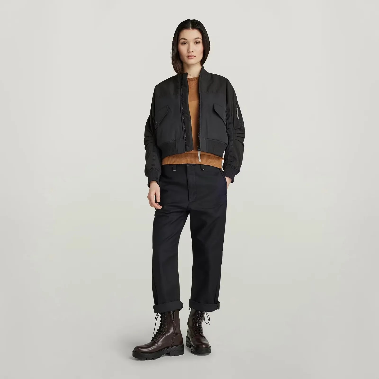 Жіночий в'язаний топ G-Star RAW Core Round Neck Knit - M, фото №6 Жіночий в'язаний топ G-Star RAW Core Round Neck Knit - M, фото №6