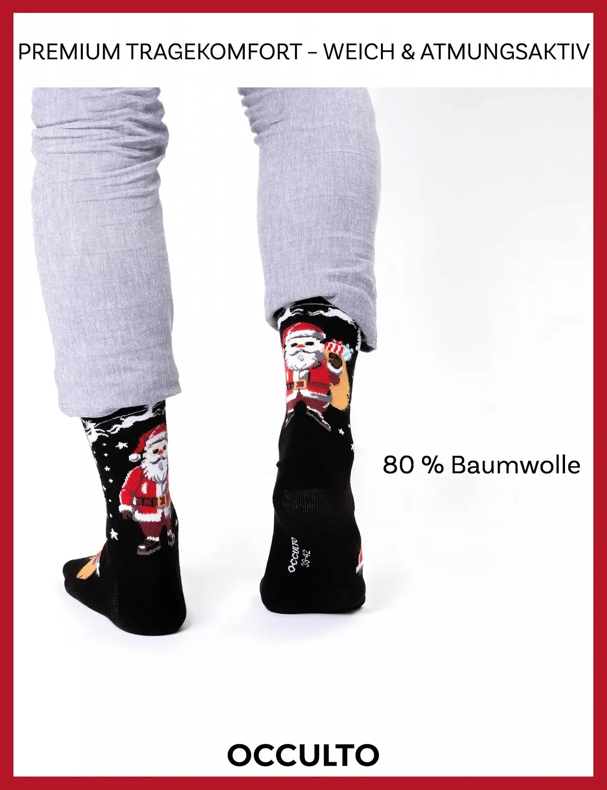 Шкарпетки Occulto Різдвяні 2 шт (Модель: Santa), фото №3