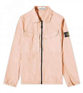 Куртка Stone Island Brushed Cotton Canvas Zip OvershirtRose XL synthetic.ua - Фото 1