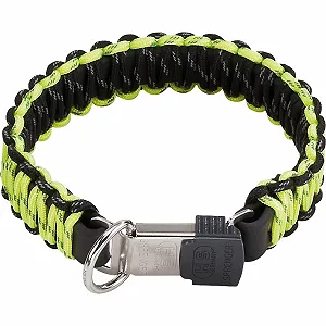 Ошейник LuvMyDog Worldwide HS из светоотражающего паракорда 55 см / 21.5 дюймов Черный/Желтый - Фото 1