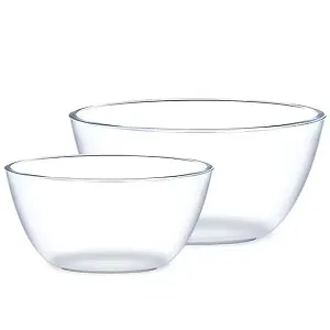 Купити Чаша для змішування Glass термостійка для салатів та замішування прозора - Фото 1 Чаша для змішування Glass термостійка для салатів та замішування прозора - Фото 1