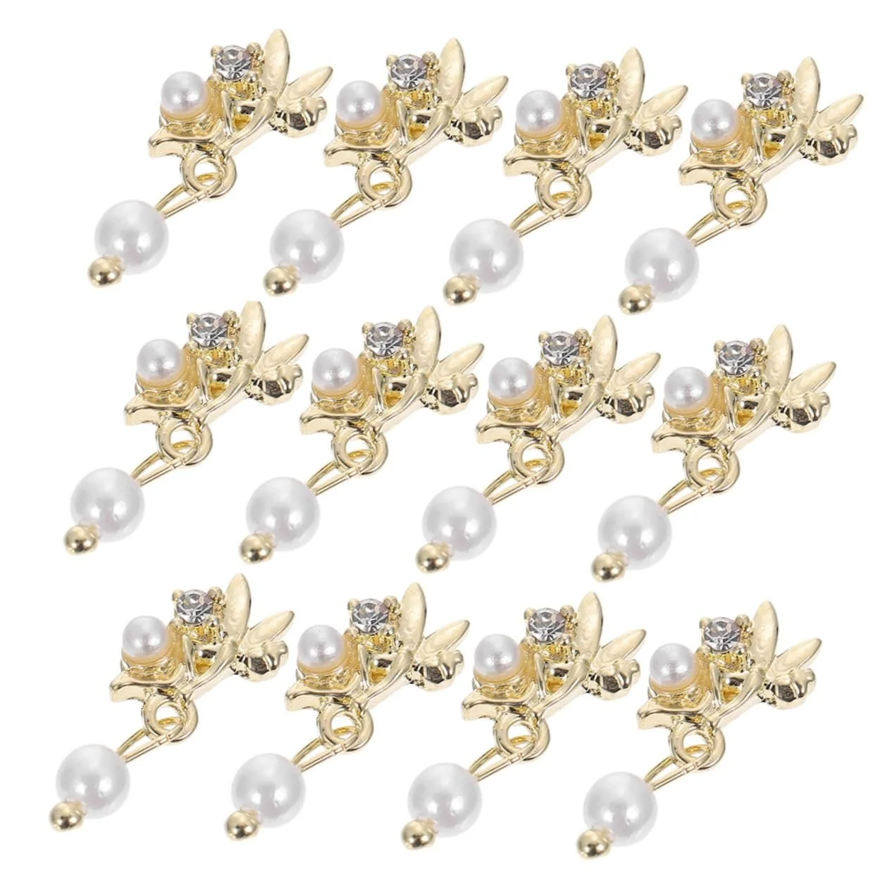 Украшение для ногтей Healvian, набор 12 шт., для самостоятельного создания, сверкающие драгоценные камни, бисер, подвески, украшения для ногтей на пальцах рук и ног, винтажное оборудование, 3D сплав, перламутр, фото №1