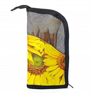 Набір кистей для макіяжу з сумкою-органайзером Florale Sonnenblume, 12 штук - Фото 1