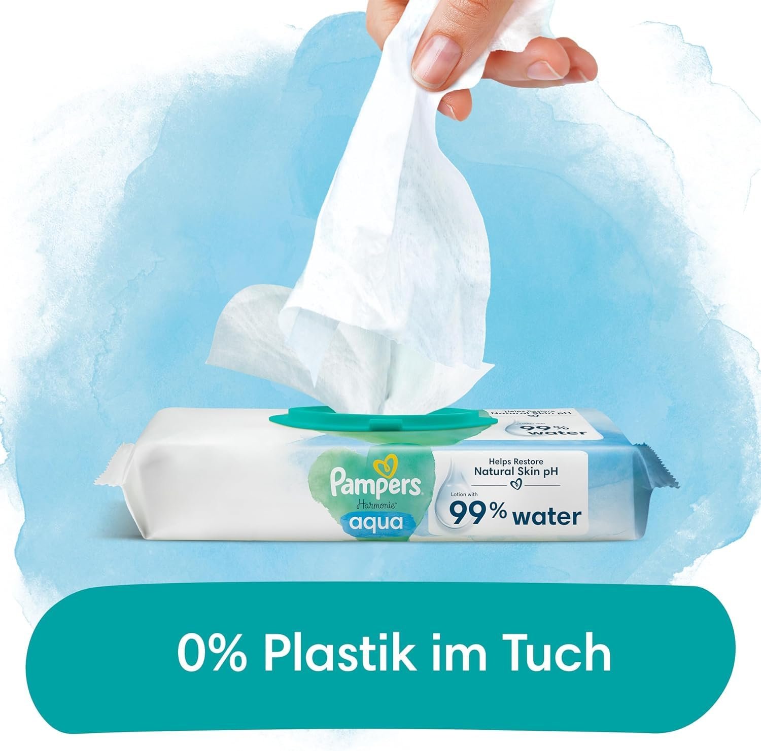 Влажные салфетки Pampers Harmonie Aqua Baby 720 штук (15 x 48), фото №7