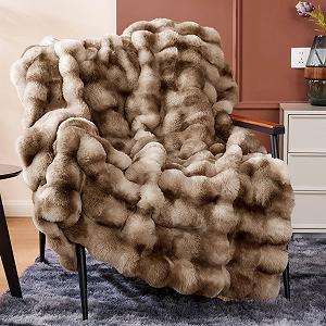 Покривало ROMROL Premium Rabbit зі штучного хутра, 130 x 150 см synthetic.ua - Фото 1