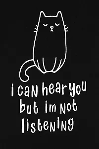 Пижама ThePyjamaFactory для девочек I Can Hear You But I'm Not Listening, шорты, хлопок, детская synthetic.ua - Фото 1