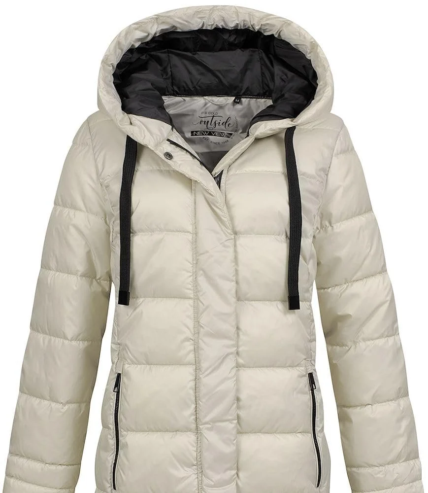 Женская парка с капюшоном NEW VIEW Victoria стеганая водоотталкивающая, фото №3 Женская парка с капюшоном NEW VIEW Victoria стеганая водоотталкивающая, фото №3