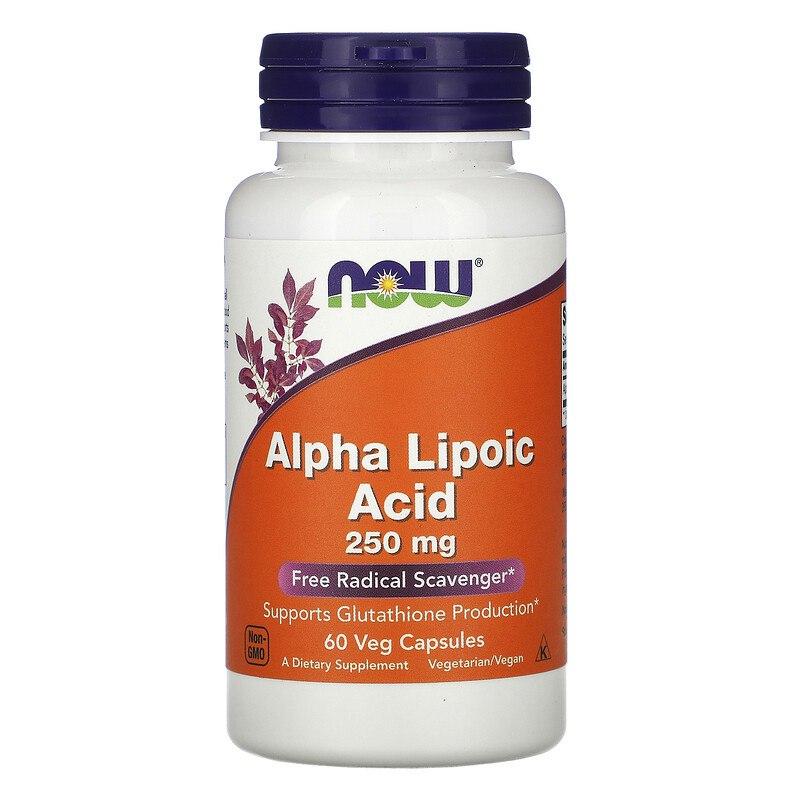 Альфа-липоевая кислота Alpha Lipoic Acid Now Foods 250 мг 60 капсул, фото №1 Альфа-липоевая кислота Alpha Lipoic Acid Now Foods 250 мг 60 капсул, фото №1