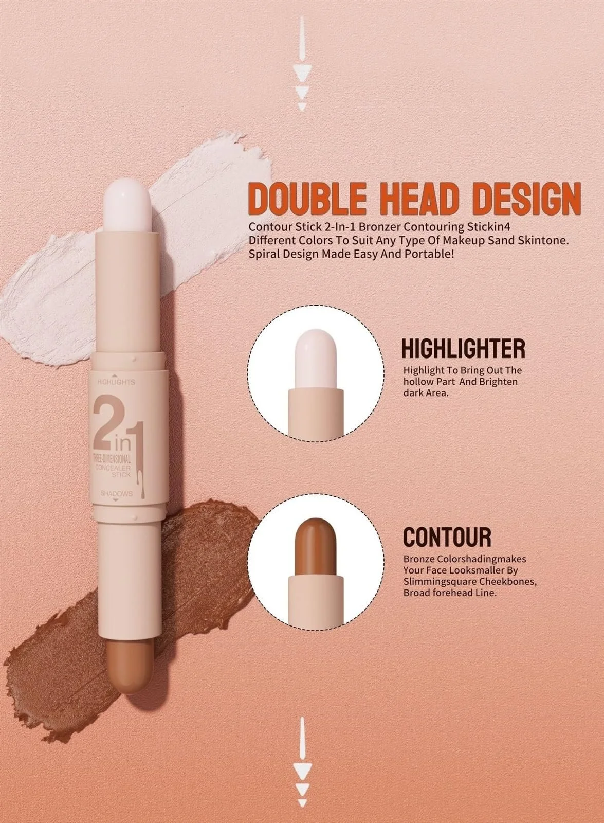 Консилер-стік Neuer Professional Make-up Wonder Stift 2 кольори, 04#, фото №6