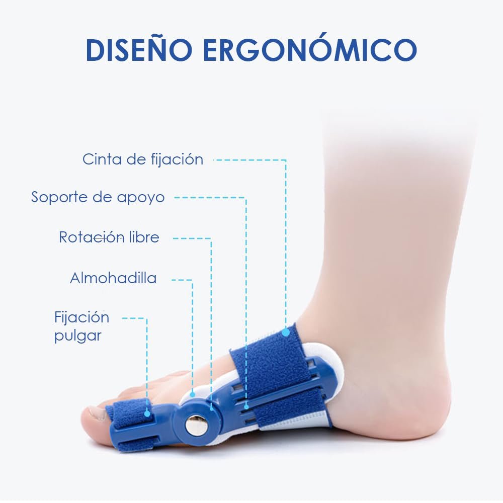 Коректор великого пальця стопи регульований з силіконовою гелевою подушечкою, Hallux Valgus, унісекс, один розмір (Модель 1), фото №4