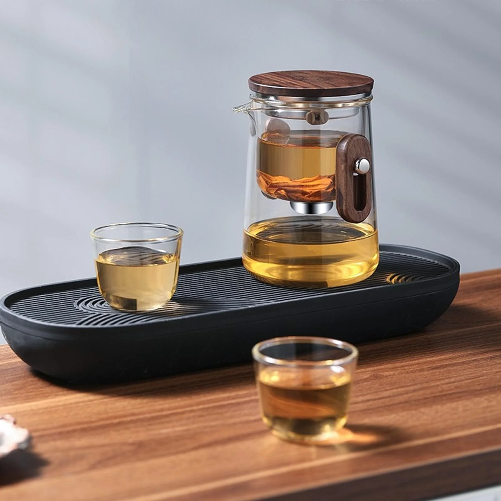 Чайник-заварник Magische Teekanne Mini-Reise скляний для відокремлення чаю від води, фото №7