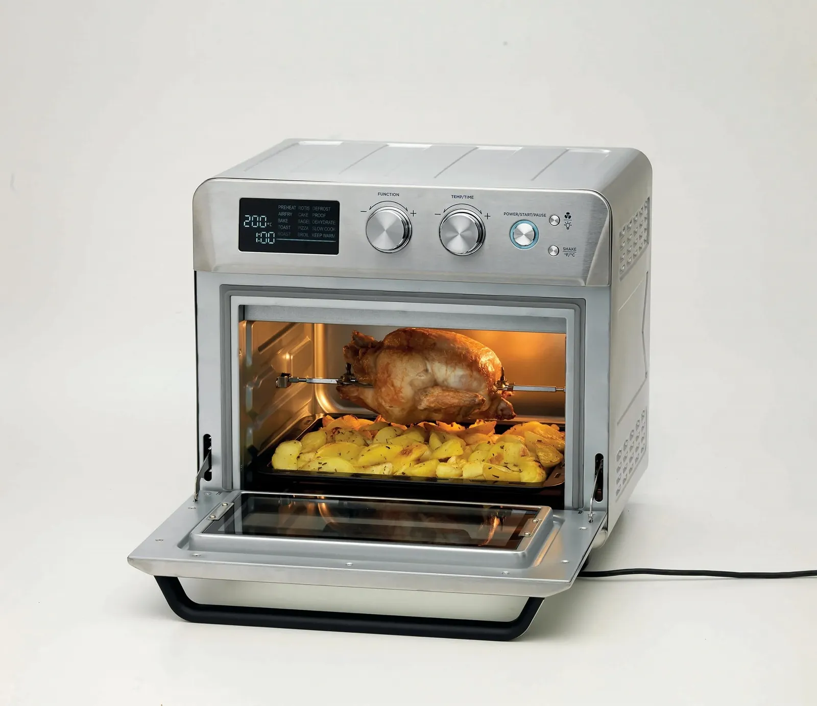 Піч-Мультипіч Ariete 4629 Airy Fryer Oven Digital SS 25 л 1700 Вт для піци 30 см LED-дисплей макс. 230 °C Срібляста, фото №4 Піч-Мультипіч Ariete 4629 Airy Fryer Oven Digital SS 25 л 1700 Вт для піци 30 см LED-дисплей макс. 230 °C Срібляста, фото №4