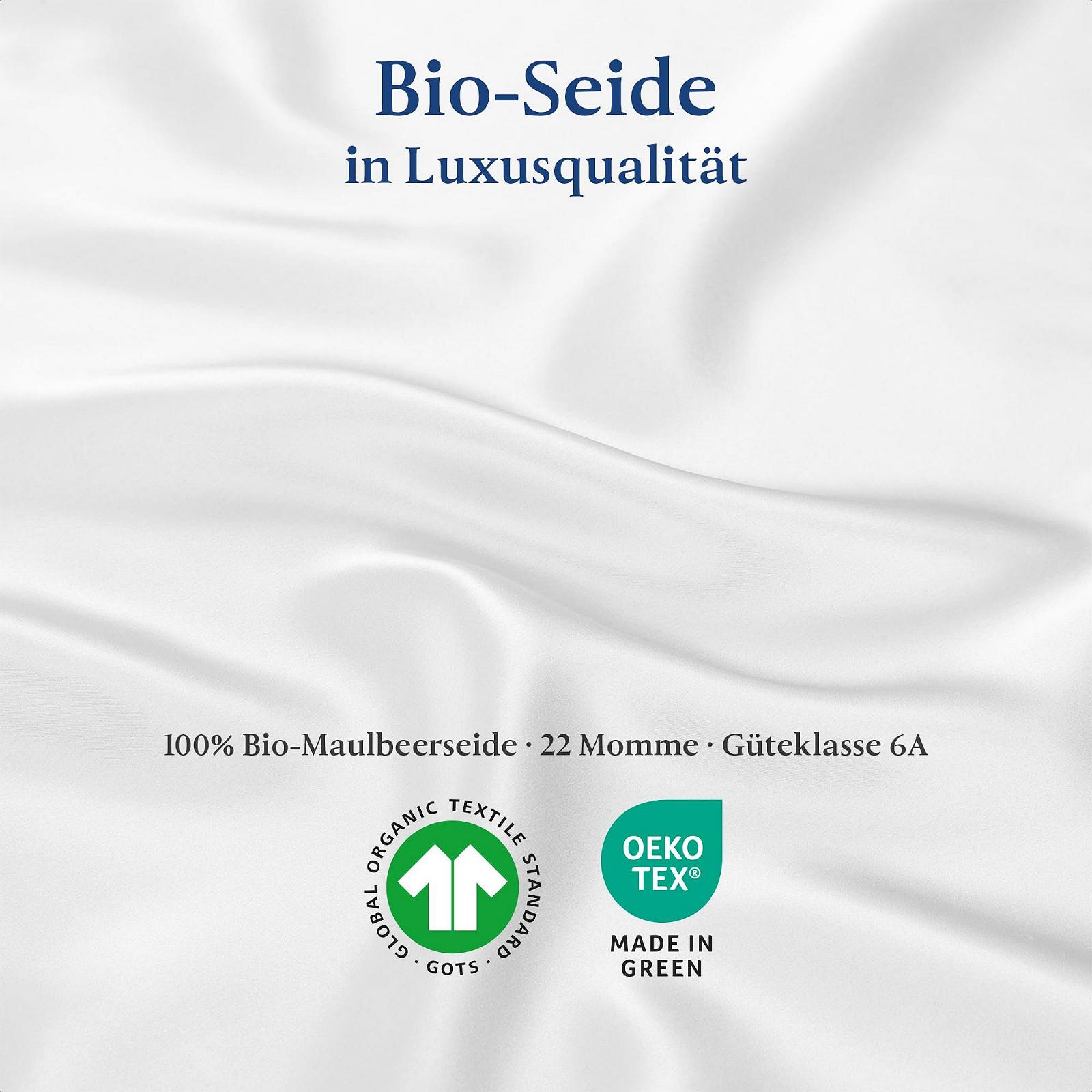 Наволочка RENESSY Organic Silk 40 x 80 см, цвет Natural Silk Off-White, фото №2