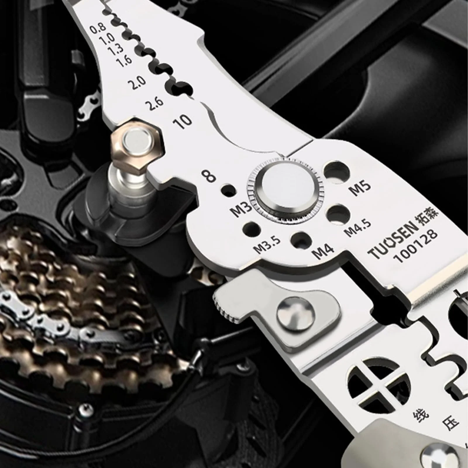 Стриппер автоматический многофункциональный длинногубцы из нержавеющей стали, фото №6